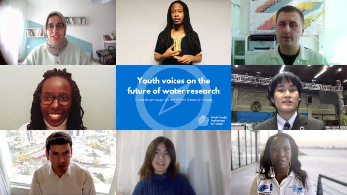 Preview of video messages from the ‘Youth voices on the future of water research’ campaign